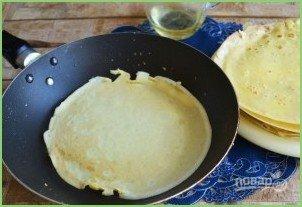 Запеченные блины с курицей и шампиньонами - фото шаг 7