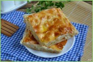 Слоеный пирог с рыбой - фото шаг 7
