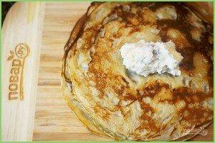 Творожные блины с кунжутом и изюмом - фото шаг 7