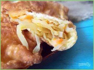 Чебуреки с капустой - фото шаг 12