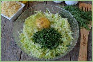 Кабачковые оладьи с сыром и зеленью - фото шаг 3