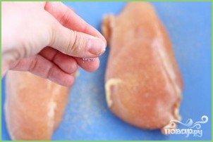 Лепешки с курицей, шпинатом и сыром Бри - фото шаг 1