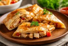 Пирожки из лаваша с курицей