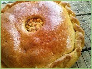 Тыквенный пирог с курицей - фото шаг 16