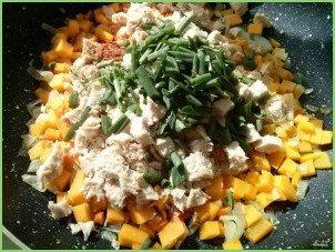 Тыквенный пирог с курицей - фото шаг 9