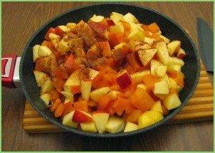 Вкусный пирог с тыквой и яблоком - фото шаг 4