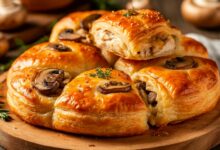 Пирожки с грибами и курицей