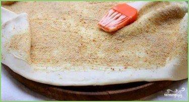 Яблочный штрудель из слоеного дрожжевого теста - фото шаг 2