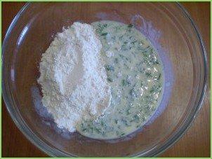 Капустные оладушки на кефире - фото шаг 6