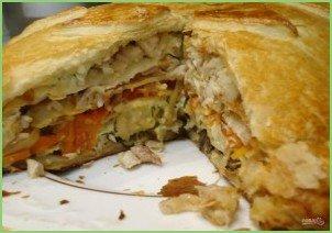 Курник из бездрожжевого теста - фото шаг 19