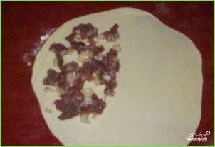 Кутабы с мясом - фото шаг 6