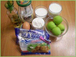 Манник с яблоками на кефире - фото шаг 1