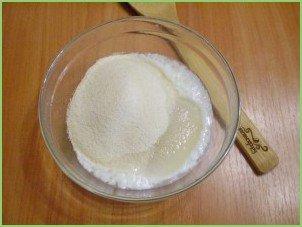 Манник с яблоками на кефире - фото шаг 2