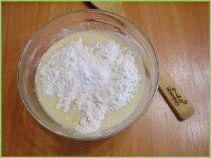 Манник с яблоками на кефире - фото шаг 5