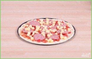 Пицца с салями - фото шаг 10