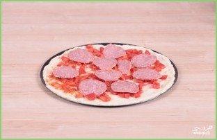 Пицца с салями - фото шаг 9