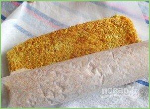 Рулет с творожным кремом - фото шаг 8