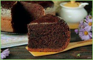 Шоколадный бисквит в мультиварке - фото шаг 11