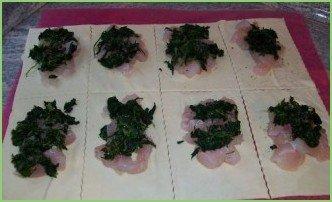 Слоеные пирожки с рыбой - фото шаг 4