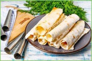 Трубочки из лаваша - фото шаг 5