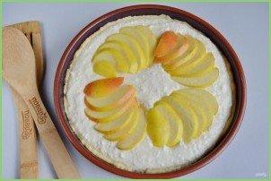 Воздушный творожный пирог с яблоками - фото шаг 10