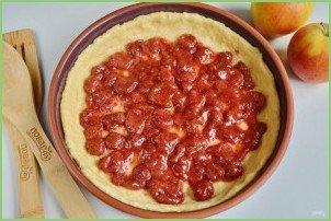 Воздушный творожный пирог с яблоками - фото шаг 8