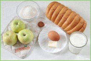 Яблочная шарлотка с хлебом - фото шаг 1