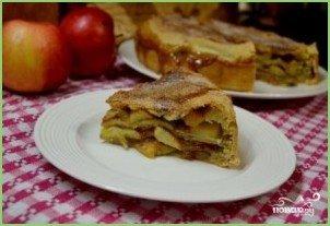 Яблочный пирог в духовке - фото шаг 19