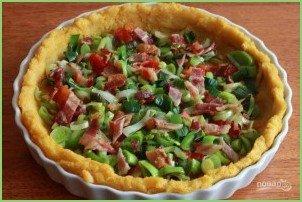 Киш на кукурузном корже - фото шаг 11