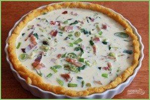 Киш на кукурузном корже - фото шаг 12