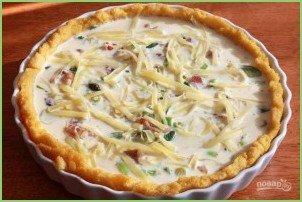 Киш на кукурузном корже - фото шаг 13