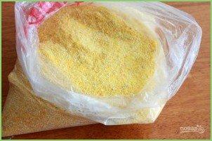 Киш на кукурузном корже - фото шаг 2