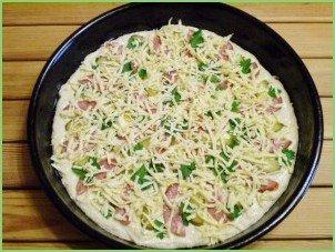 Пицца с солеными огурцами - фото шаг 12