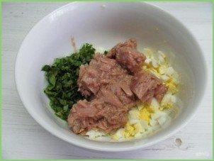 Пирожки из заварного теста с тунцом - фото шаг 7