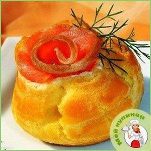 Профитроли с красной рыбой - фото шаг 9