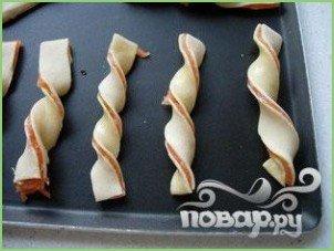 Слоеные язычки с лососем - фото шаг 5