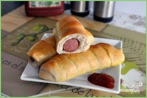 Сосиски в тесте в духовке - фото шаг 7