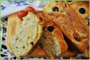 Сырный хлеб с маслинами и помидорами черри - фото шаг 6