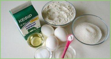 Тесто на кефире для пирожков - фото шаг 1