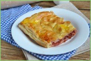 Вишневый пирог из слоеного теста - фото шаг 6