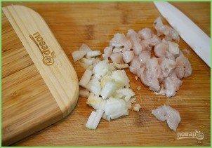 Закусочные трубочки с курицей и овощами - фото шаг 1