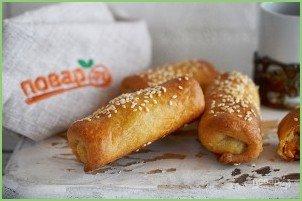 Закусочные трубочки с курицей и овощами - фото шаг 11