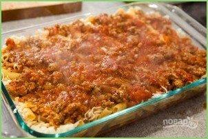 Запеканка из макарон, фарша и сыра - фото шаг 6