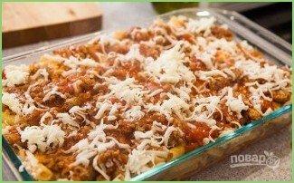 Запеканка из макарон, фарша и сыра - фото шаг 7