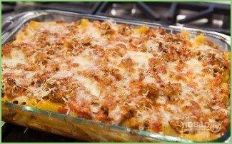 Запеканка из макарон, фарша и сыра - фото шаг 9