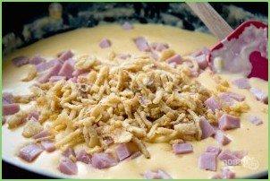 Запеканка с сыром, фасолью и ветчиной - фото шаг 3