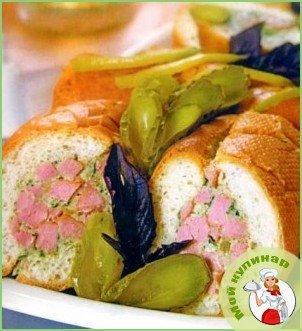 Багет с начинкой - фото шаг 9