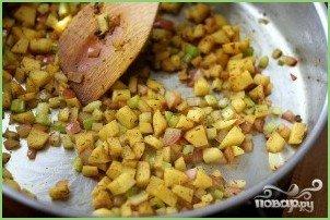 Яблочно-луковая запеканка в сквоше - фото шаг 3