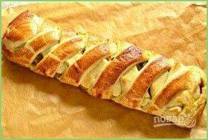 Кулебяка из слоеного теста - фото шаг 10