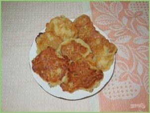 Оладьи на воде с яблоками - фото шаг 9